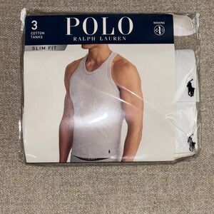 2pk Ralph Lauren Polo White Men's Tank Top